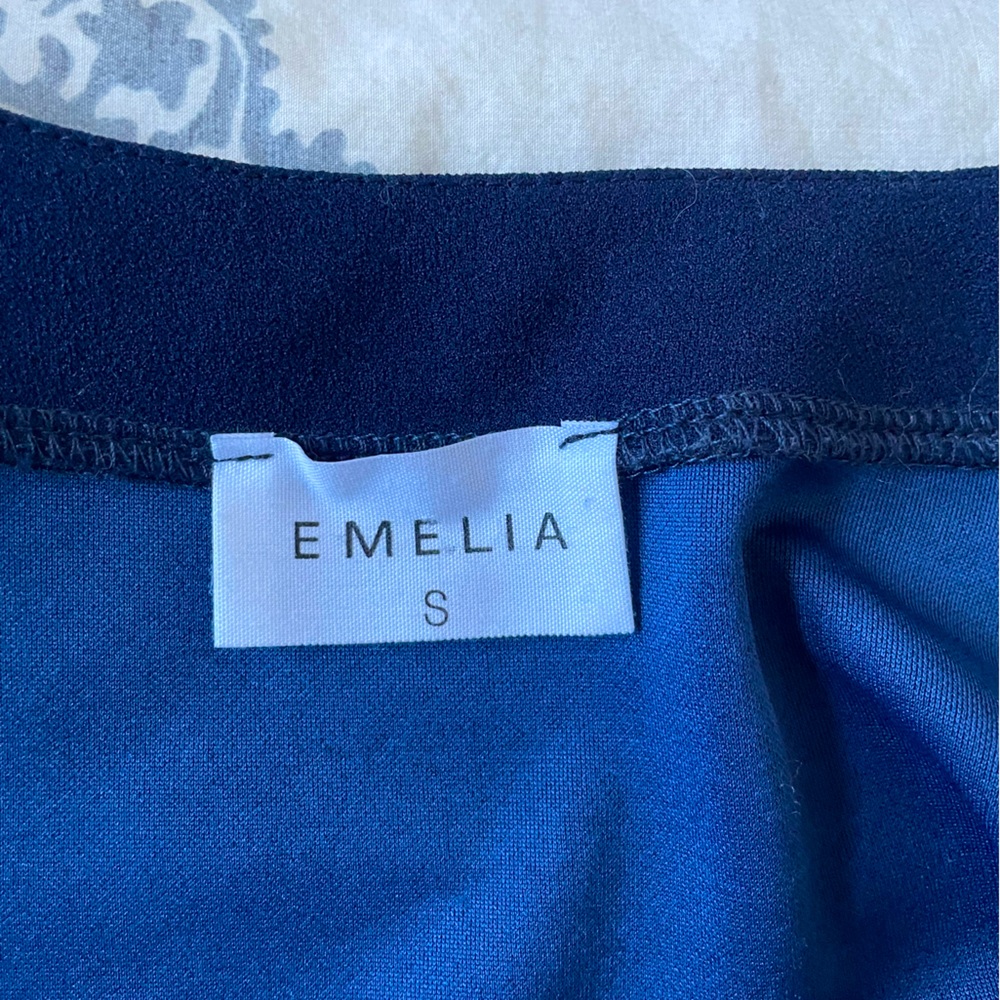 Navy Blue Ruffle Jacket - Picture 7 of 8